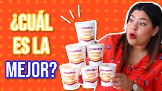 PROBANDO TODOS LOS SABORES DE MARUCHAN  RebeO [upl. by Craggy]