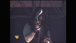 Mankind comes for Undertaker with a Blow Torch during match with Triple H 1997 WWF [upl. by Weissmann828]