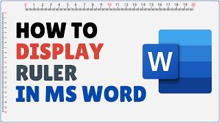 How to Insert Ruler in Word  Add Ruler in MS Word [upl. by Kristof138]