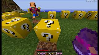 LUCKI BLOCK GIGANTE CON MORENITO 22 MINECRAFT TROLL [upl. by Leuname37]