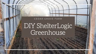 Cedar Grove  Using Car Shelters as Greenhouses part 1 of 2  Cheap DIY Greenhouse [upl. by Krys]