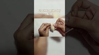 Crochet hair clipscrochet series day 410diy shorts crochet [upl. by Watt]