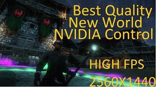 Best Quality for New World NVIDIA Control Panel  High Resolution and FPS without Screen Tear [upl. by Yort]