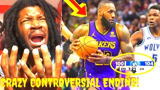 LAKERS VS TIMBERWOLVES REACTION LOS ANGELES LAKERS VS MINNESOTA TIMBERWOLVES HIGHLIGHTS REACTION [upl. by Joette606]