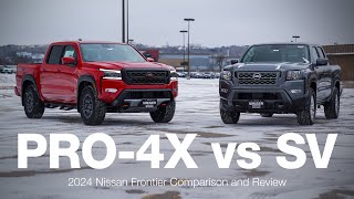 2024 Nissan Frontier SV vs Pro4X  Comparison and Review [upl. by Bonney]