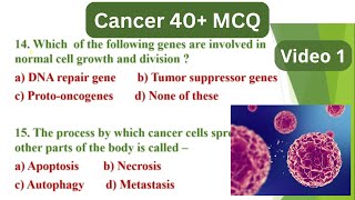 Cancer MCQ  Part 1  Oncology MCQ  Human Health and Disease MCQ  NEET MCQ  Nursing MCQ [upl. by Kappel]