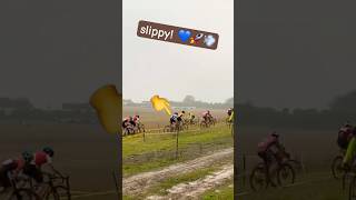 SLIPPY START  P11 ❌💙  POPHAM AIRFIELD cyclocross cycling bike cyclocrossbike [upl. by Nwadahs857]