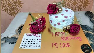 Calendar Cake Tutorial cake love chocolatecake birthdaycake anniversarycake mylove [upl. by Estrella843]