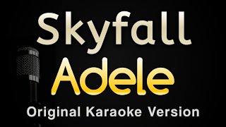 Skyfall  Adele Karaoke Songs With Lyrics  Original Key [upl. by Nylhtiak]