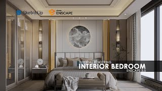 TUTORIAL  RENDERING INTERIOR DENGAN ENSCAPE 35 [upl. by Attenaj]