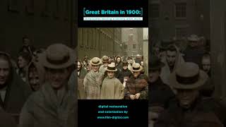 Footage of 1900  Great Britain  restored and colorized with the help of AI [upl. by Sinnod]