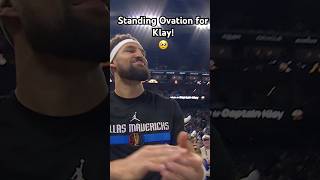 Warriors fans give a warm welcome to Klay Thompson in his return to the Bay 🏆Shorts [upl. by Aerdnahc757]