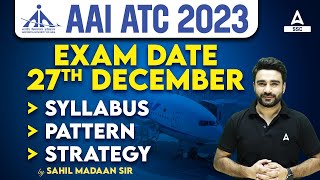 AAI ATC New Vacancy 2023  AAI ATC Syllabus ExamPattern Strategy  By Sahil Sir [upl. by Neved165]