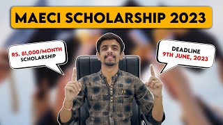 MAECI SCHOLARSHIP TO STUDY IN ITALY 2023 [upl. by Tekcirc321]