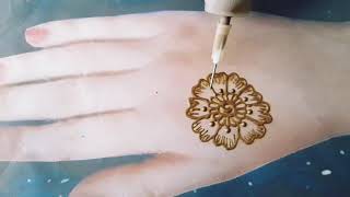 VERY EASY AND SIMPLE HENNA DESIGN FOR BEGINNERS HENNA DESIGN FOR BACK HAND [upl. by Callida]