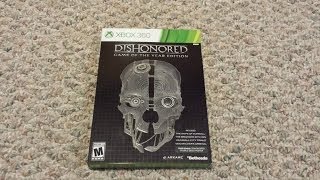 Dishonored Game of The Year Edition Unboxing Xbox 360 [upl. by Kato44]