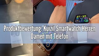 Produktbewertung Kuizil Smartwatch Herren Damen mit Telefonfunktion 191quot Fitnessuhr Damen 110Sp [upl. by Talbott]