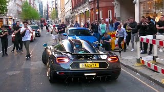 5Million GOLD leaf Koenigsegg causes CHAOS in Central London [upl. by Glad202]