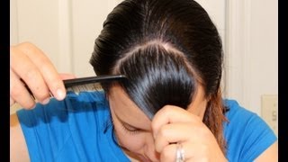 How to Cut Perfect Hair Bangs at Home  Hair Tutorial SuperPrincessjo [upl. by Sontich]