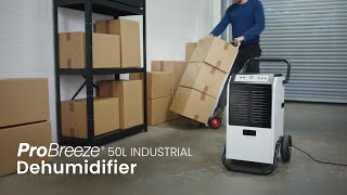 Pro Breeze 50L Industrial Dehumidifier [upl. by Ydasahc704]