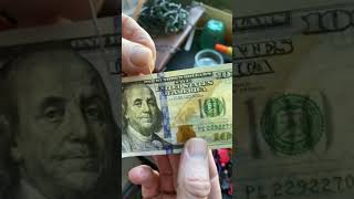 Is your 100 bill real of fake counterfeit Simple easy test [upl. by Nyletak]