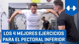 Los 4 Mejores Ejercicios para el Pectoral Inferior [upl. by Adlemy513]