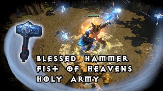 Hammerdin 30 with holy army Themed build  Path of Exile 315 Expedition [upl. by Assennav]