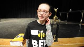 Eva Kitlen Wins Regional Spelling Bee [upl. by Leeanne]