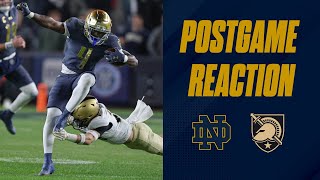 Notre Dame football vs Army Black Knights postgame reaction show  Irish get another BIG win [upl. by Mcclees]