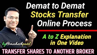 how to transfer stocks or shares  demat to demat online share transfer process  easiest CDSL [upl. by Alletnahs]