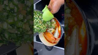 Okro Stew Recipe  🇬🇭 Okro Stew  ❤️ ghanaianfood cooking [upl. by Yelra]