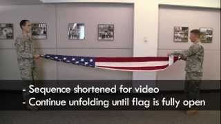 How to fold an American Flag [upl. by Aedrahs699]