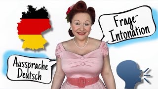 Frageintonation Prosodie im Deutschen Melodie Deutsch Aussprache German pronunciation [upl. by Anrahc]