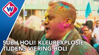 Bedolven onder de kleurpoeder tijdens Holi Phagwa [upl. by Sheba188]