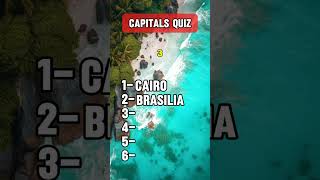 Can You Answer These Capital City Questions Capital Quiz [upl. by Klapp716]