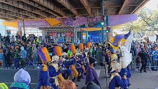 ST AUGUSTINE MARCHING 100  UNDER THE BRIDGE  ZULU MARDI GRAS DAY  NEW ORLEANS  HBCU  NOLA [upl. by Talbot]