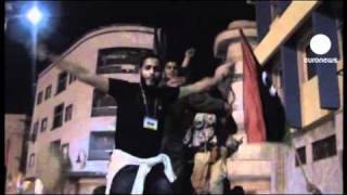 Libyan rebel towns react with joy to UN vote [upl. by Chipman701]