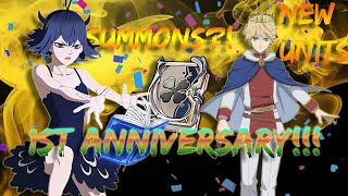 1st Anniversary Incoming Lumiere amp Secre 100 summons amp more Black Clover Mobile [upl. by Nelo]