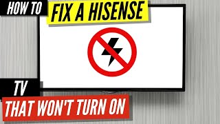 How To Fix a Hisense TV that Won’t Turn On [upl. by Dygall]