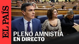 DIRECTO  Pleno extraordinario sobre la ley de amnistía en el Congreso  EL PAÍS [upl. by Garrett]