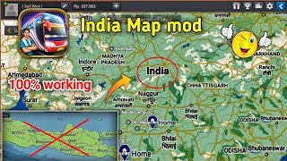 How to Add India Map mod in Bus Simulator Indonesia 😱 [upl. by Airuam]