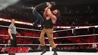 Dean Ambrose vs Braun Strowman Raw Aug 31 2015 [upl. by Efioa]