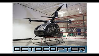 gasoline electric octocopter with ballistic parachute for safety quotSureflyquot  CES 2018 [upl. by Nylinej]