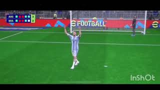 Argentina versus Brazil penalty shootout Please subscribe Bashargaming18 [upl. by Haslam]