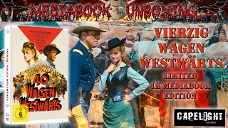 Unboxing  VIERZIG WAGEN WESTWÄRTS  Mediabook von Capelight Pictures [upl. by Ylrebmik]