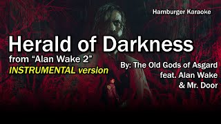 Herald of Darkness InstrumentalLyrics Alan Wake 2  Hamburger Karaoke [upl. by Heeley]