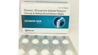 OSTIMINE MSM Tablets Diacerein Glucosamine Sulphate Potassium Chloride Methylsulfonylmethane Tablets [upl. by Yedoc858]