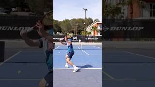 Your body position is ruining your backhand 🫣 tennis backhand tennistips [upl. by Alyce]