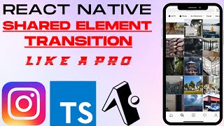 React Native Shared Element Transition Tutorial  TypeScript Expo App  Instagram Animation Guide [upl. by Phaih654]