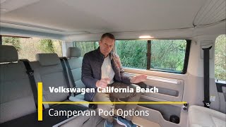 Volkswagen California Beach Campervan Pod Options [upl. by Sou]